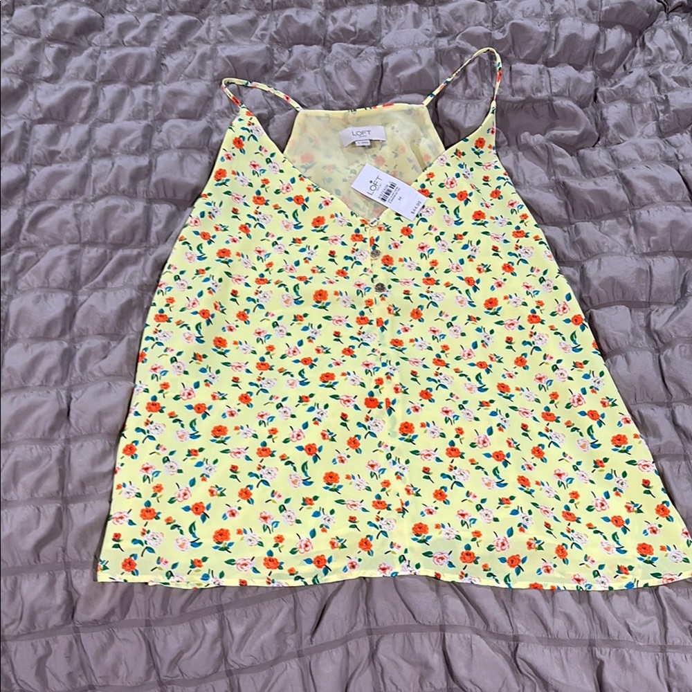 Loft Yellow Floral Women's Top